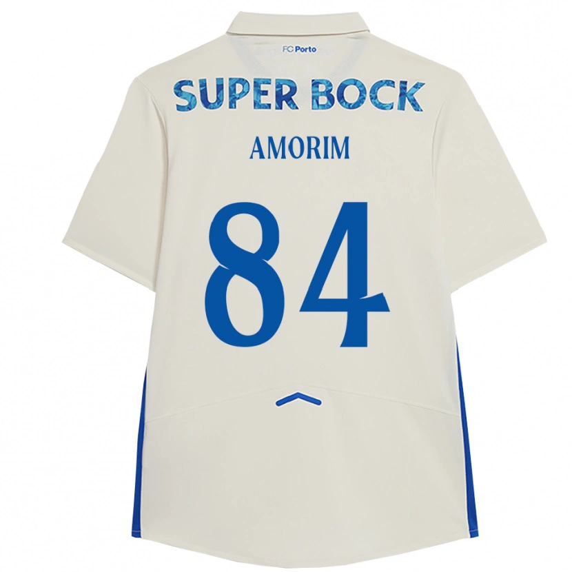 Danxen Pánské Beatriz Amorim #84 Bílá Modrá Třetí Hráčské Dresy 2025/26 Dres