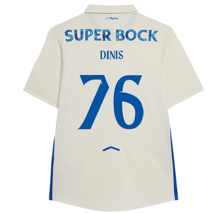 Danxen Pánské Dinis #76 Bílá Modrá Třetí Hráčské Dresy 2025/26 Dres