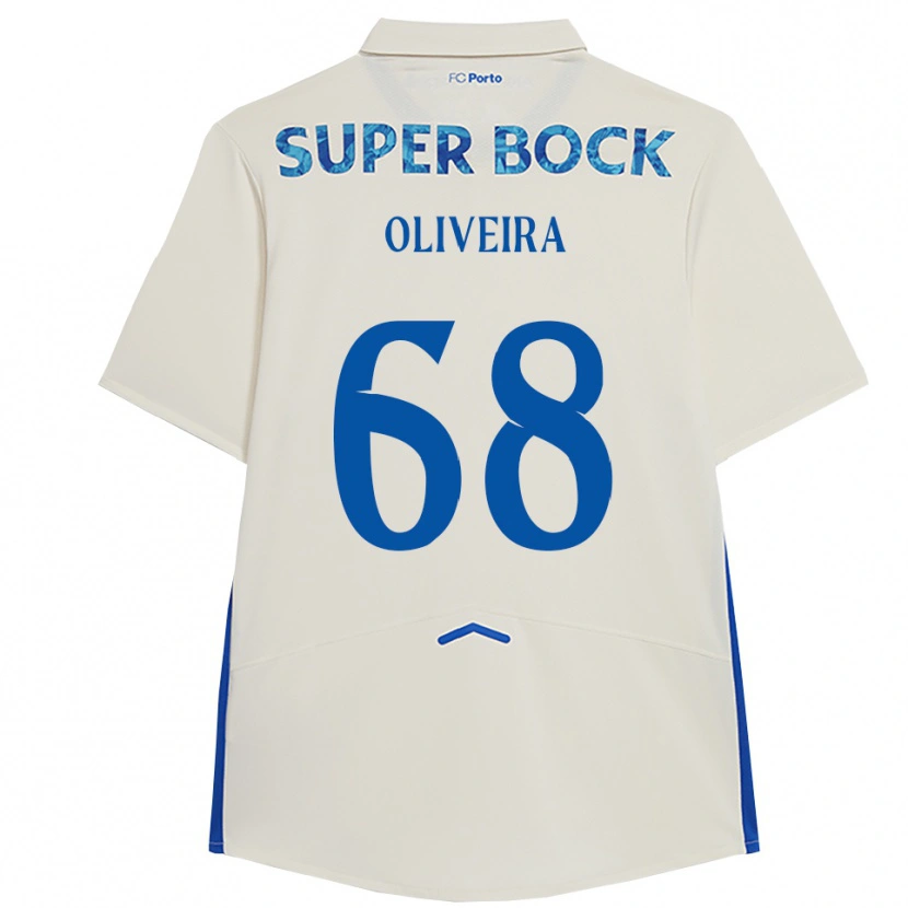 Danxen Pánské André Oliveira #68 Bílá Modrá Třetí Hráčské Dresy 2025/26 Dres
