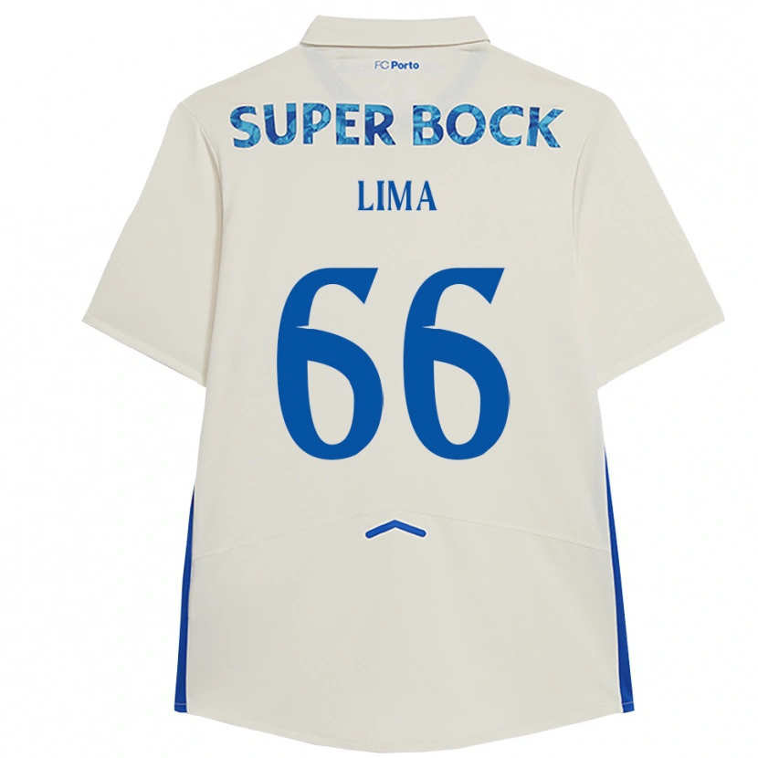 Danxen Pánské Bernardo Lima #66 Bílá Modrá Třetí Hráčské Dresy 2025/26 Dres