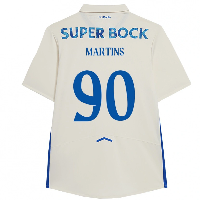 Danxen Pánské Gil Martins #90 Bílá Modrá Třetí Hráčské Dresy 2025/26 Dres