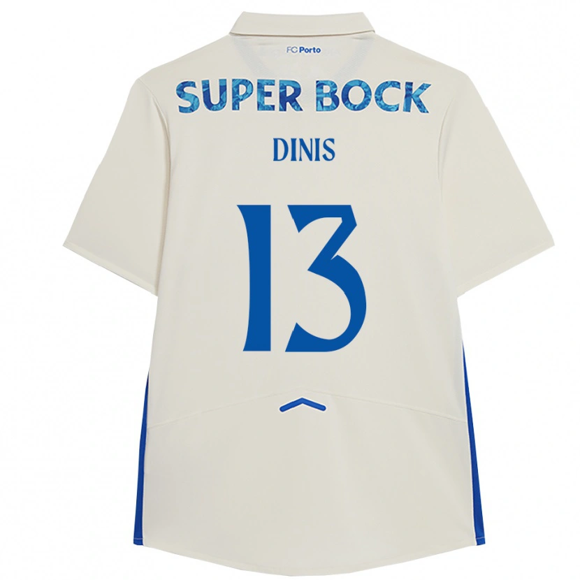 Danxen Pánské Vasco Dinis #13 Bílá Modrá Třetí Hráčské Dresy 2025/26 Dres