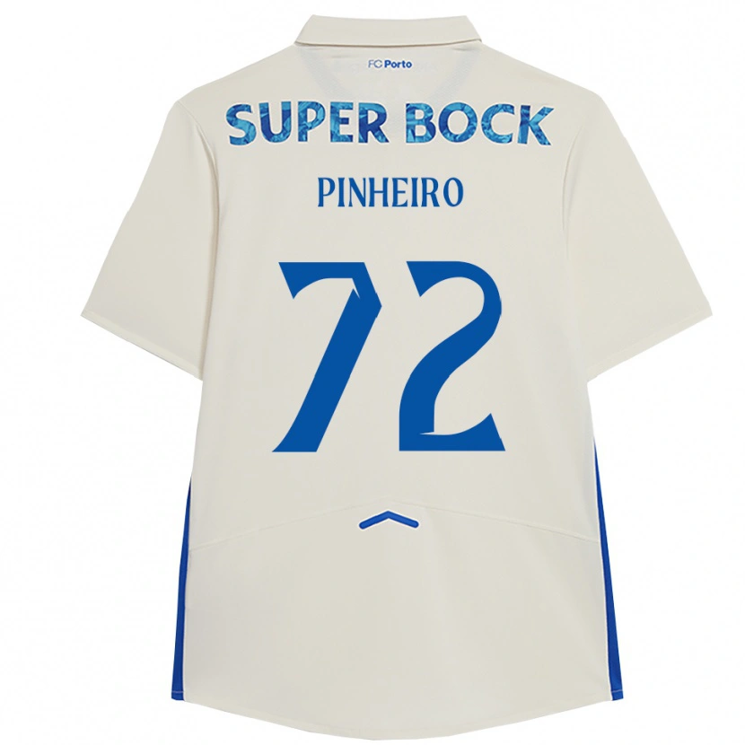 Danxen Pánské Rodrigo Pinheiro #72 Bílá Modrá Třetí Hráčské Dresy 2025/26 Dres
