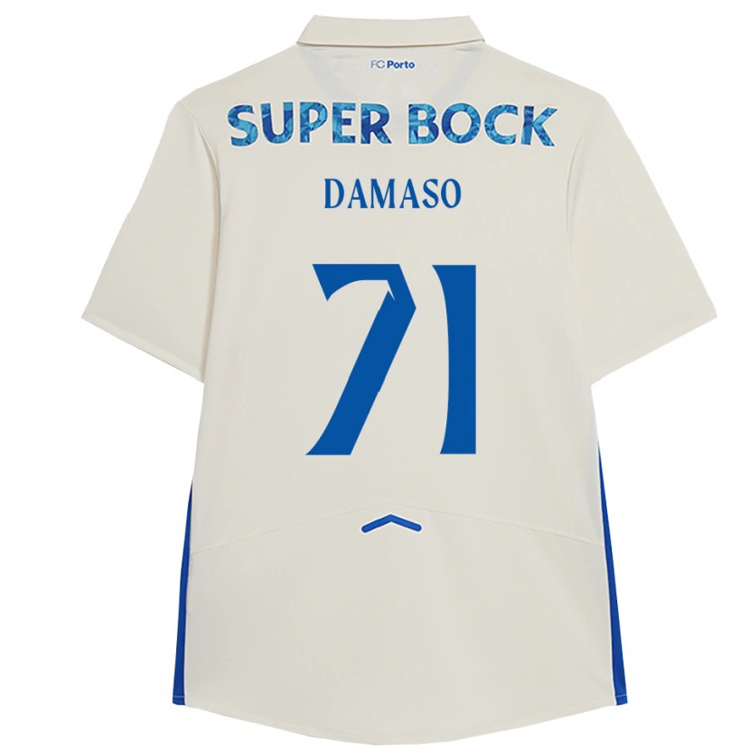 Danxen Pánské Nico Damaso #71 Bílá Modrá Třetí Hráčské Dresy 2025/26 Dres