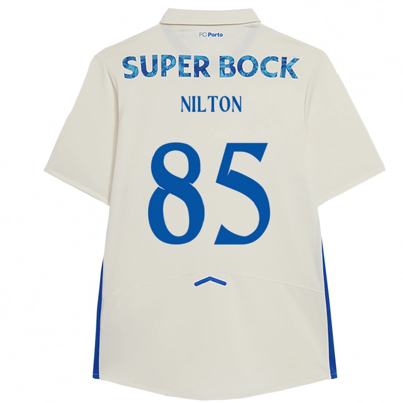 Danxen Pánské Nilton #85 Bílá Modrá Třetí Hráčské Dresy 2025/26 Dres