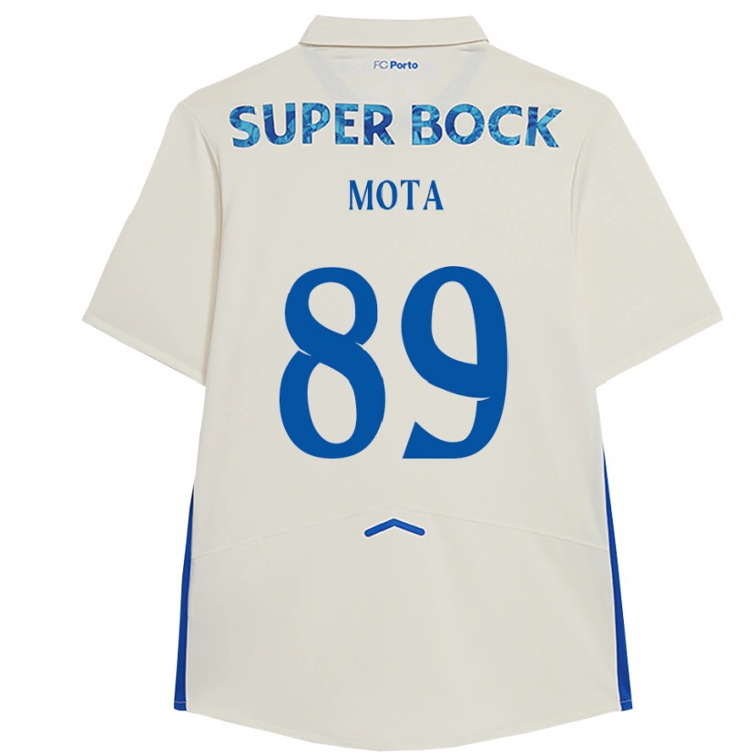 Danxen Pánské Luís Mota #89 Bílá Modrá Třetí Hráčské Dresy 2025/26 Dres