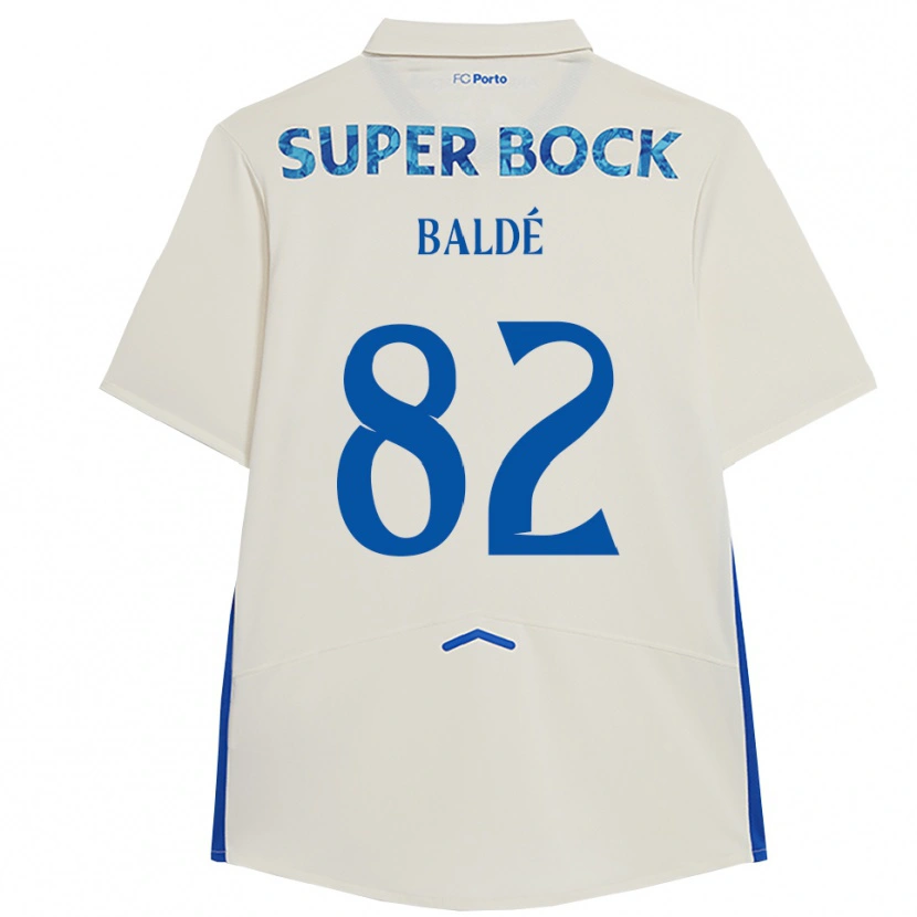 Danxen Pánské Alfa Baldé #82 Bílá Modrá Třetí Hráčské Dresy 2025/26 Dres