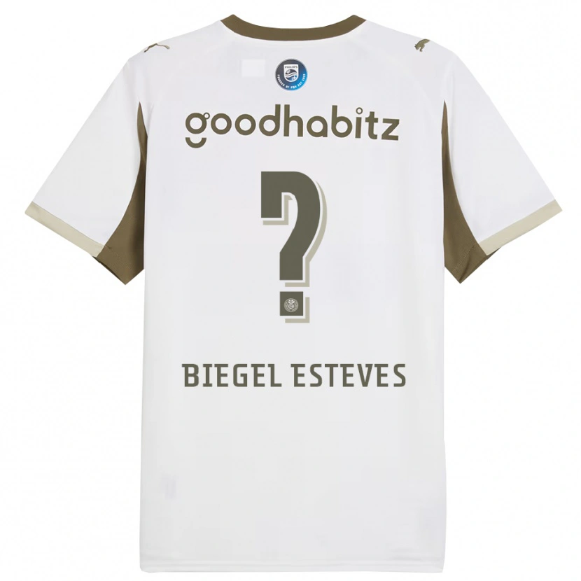 Danxen Pánské Moon Biegel Esteves #0 Bílá Šedá Třetí Hráčské Dresy 2025/26 Dres