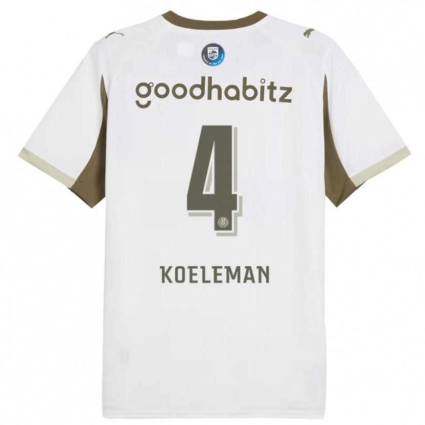 Danxen Pánské Senna Koeleman #4 Bílá Šedá Třetí Hráčské Dresy 2025/26 Dres