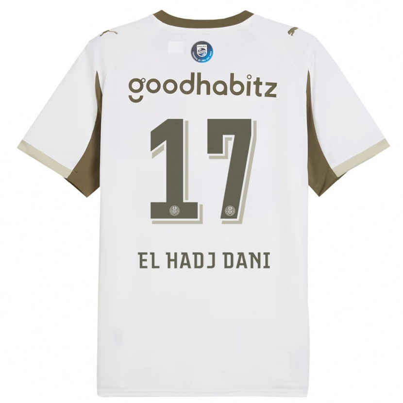 Danxen Pánské Soudais El Hadj Dani #17 Bílá Šedá Třetí Hráčské Dresy 2025/26 Dres