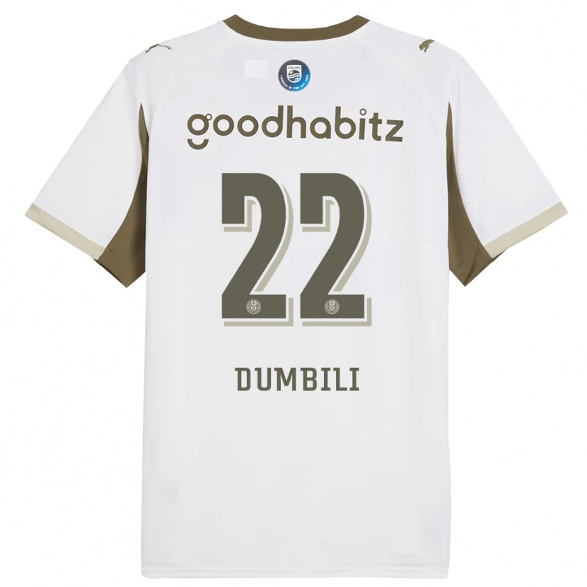 Danxen Pánské Samuel Dumbili #22 Bílá Šedá Třetí Hráčské Dresy 2025/26 Dres