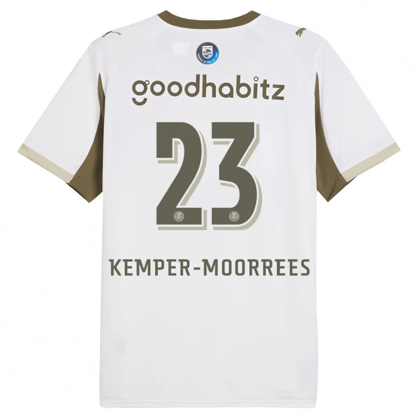 Danxen Pánské Myrthe Kemper-Moorrees #23 Bílá Šedá Třetí Hráčské Dresy 2025/26 Dres