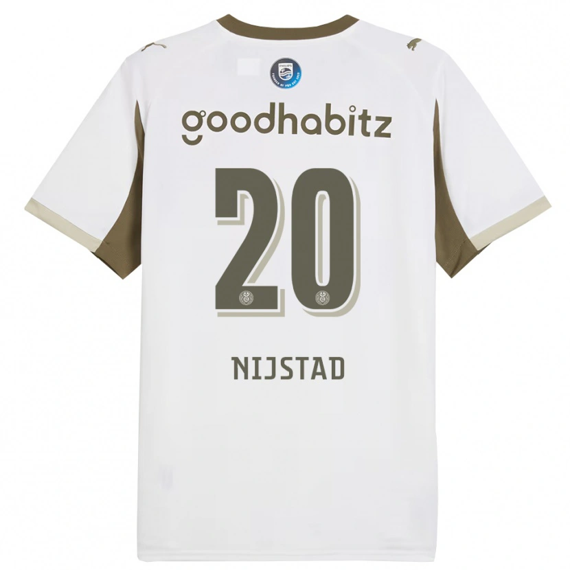 Danxen Pánské Nina Nijstad #20 Bílá Šedá Třetí Hráčské Dresy 2025/26 Dres