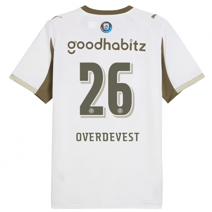 Danxen Pánské Marco Overdevest #26 Bílá Šedá Třetí Hráčské Dresy 2025/26 Dres
