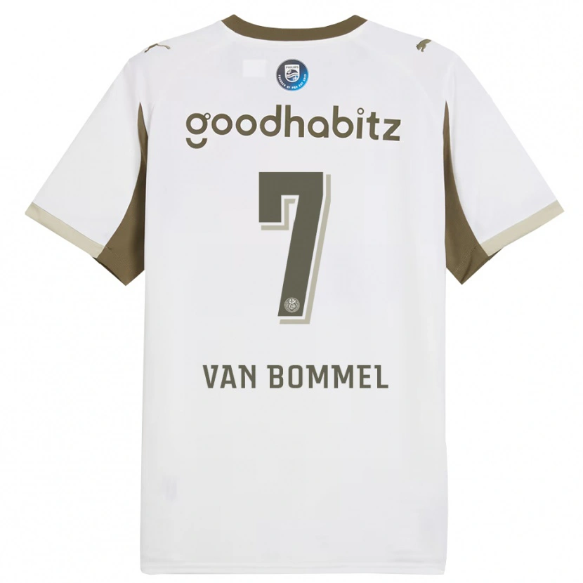 Danxen Pánské Ruben Van Bommel #7 Bílá Šedá Třetí Hráčské Dresy 2025/26 Dres