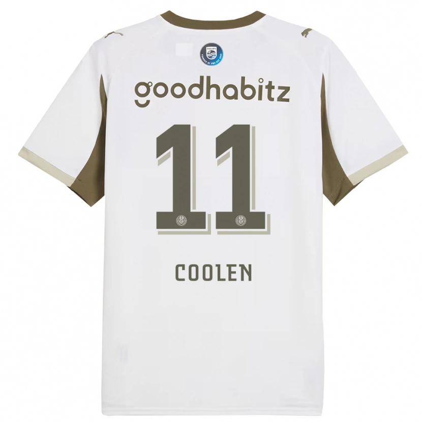 Danxen Pánské Nadia Coolen #11 Bílá Šedá Třetí Hráčské Dresy 2025/26 Dres