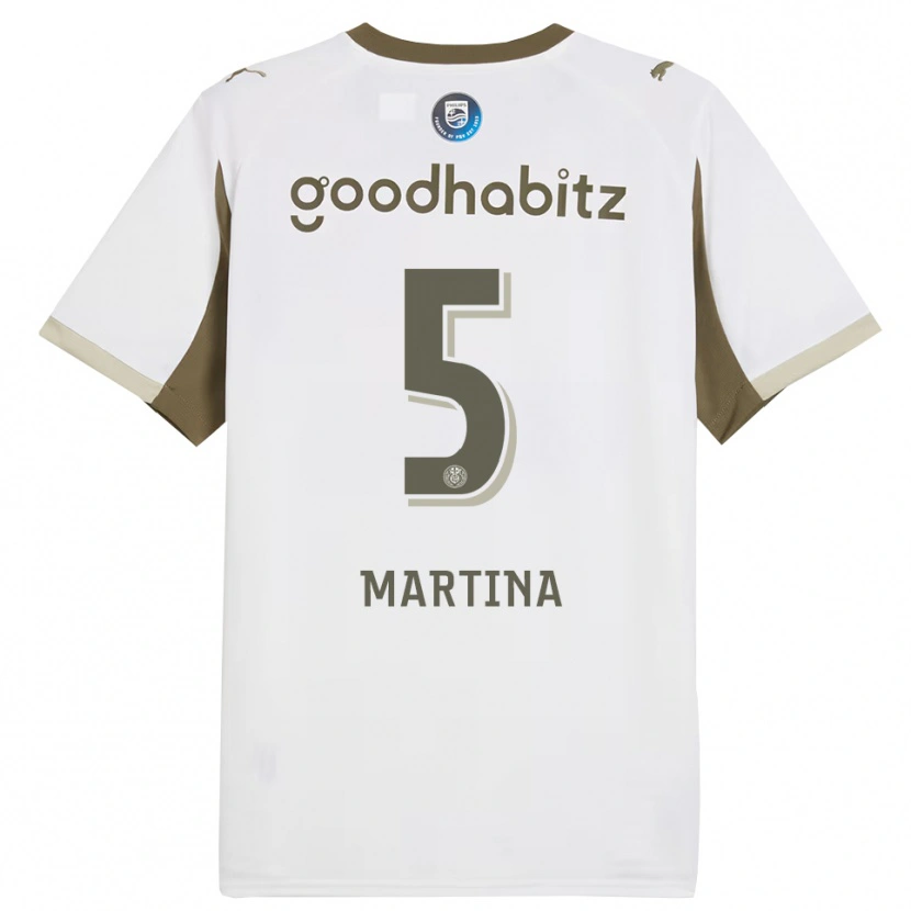 Danxen Pánské Jorvimar Martina #5 Bílá Šedá Třetí Hráčské Dresy 2025/26 Dres