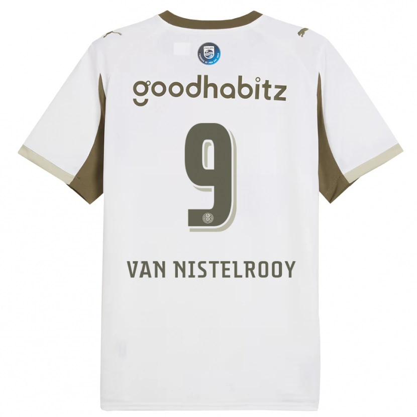 Danxen Pánské Liam Van Nistelrooy #9 Bílá Šedá Třetí Hráčské Dresy 2025/26 Dres