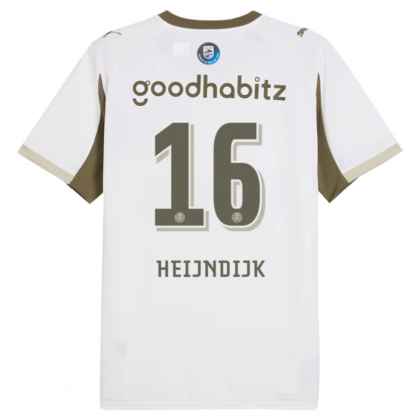 Danxen Pánské Bram Heijndijk #16 Bílá Šedá Třetí Hráčské Dresy 2025/26 Dres