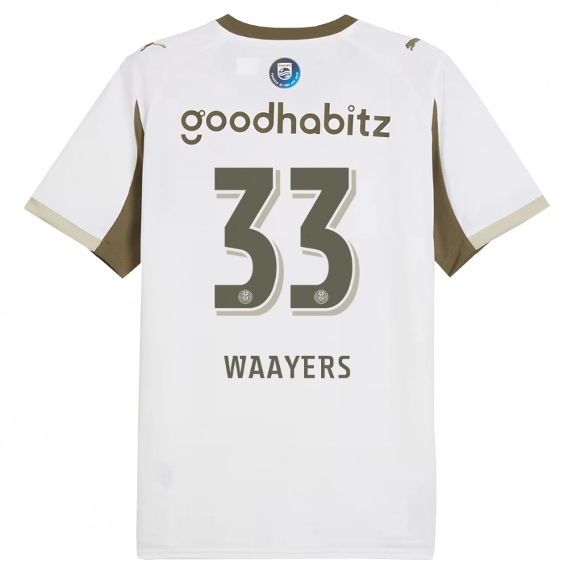 Danxen Pánské Eus Waayers #33 Bílá Šedá Třetí Hráčské Dresy 2025/26 Dres