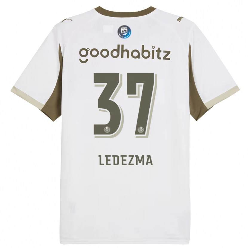 Danxen Pánské Richard Ledezma #37 Bílá Šedá Třetí Hráčské Dresy 2025/26 Dres