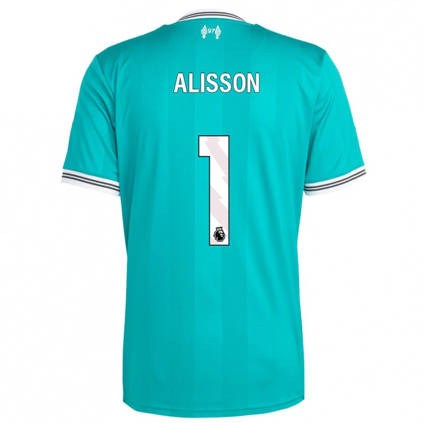 Danxen Pánské Alisson #1 Zelená Bílá Třetí Hráčské Dresy 2025/26 Dres
