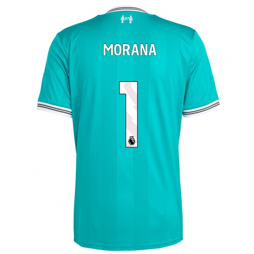 Danxen Pánské Nathan Morana #1 Zelená Bílá Třetí Hráčské Dresy 2025/26 Dres