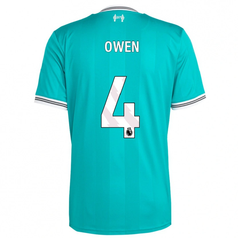 Danxen Pánské Harvey Owen #4 Zelená Bílá Třetí Hráčské Dresy 2025/26 Dres