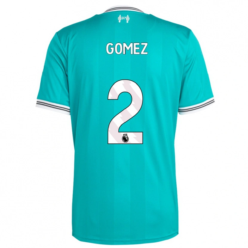Danxen Pánské Joe Gomez #2 Zelená Bílá Třetí Hráčské Dresy 2025/26 Dres