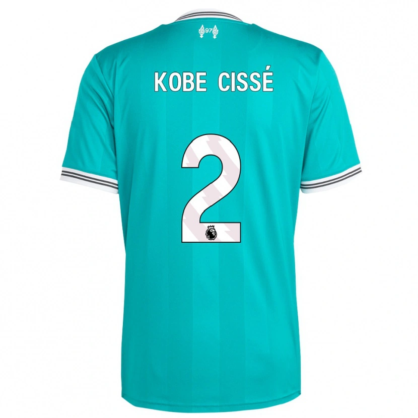 Danxen Pánské Prince Kobe Cissé #2 Zelená Bílá Třetí Hráčské Dresy 2025/26 Dres