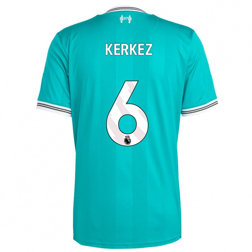 Danxen Pánské Milos Kerkez #6 Zelená Bílá Třetí Hráčské Dresy 2025/26 Dres