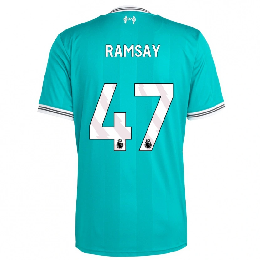 Danxen Pánské Calvin Ramsay #47 Zelená Bílá Třetí Hráčské Dresy 2025/26 Dres