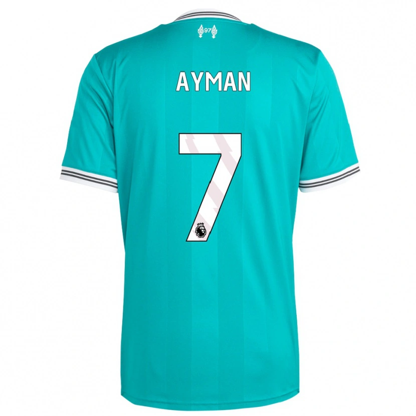 Danxen Pánské Alvin Ayman #7 Zelená Bílá Třetí Hráčské Dresy 2025/26 Dres