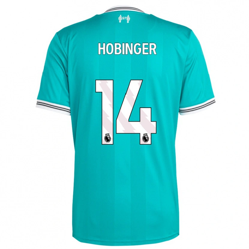 Danxen Pánské Marie Höbinger #14 Zelená Bílá Třetí Hráčské Dresy 2025/26 Dres