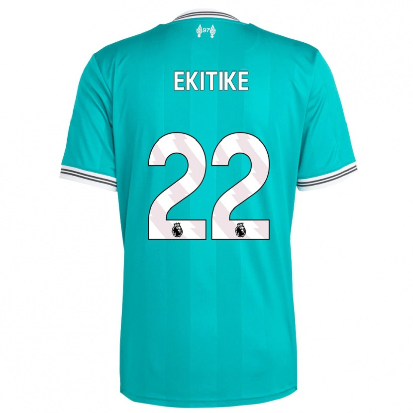 Danxen Pánské Hugo Ekitiké #22 Zelená Bílá Třetí Hráčské Dresy 2025/26 Dres