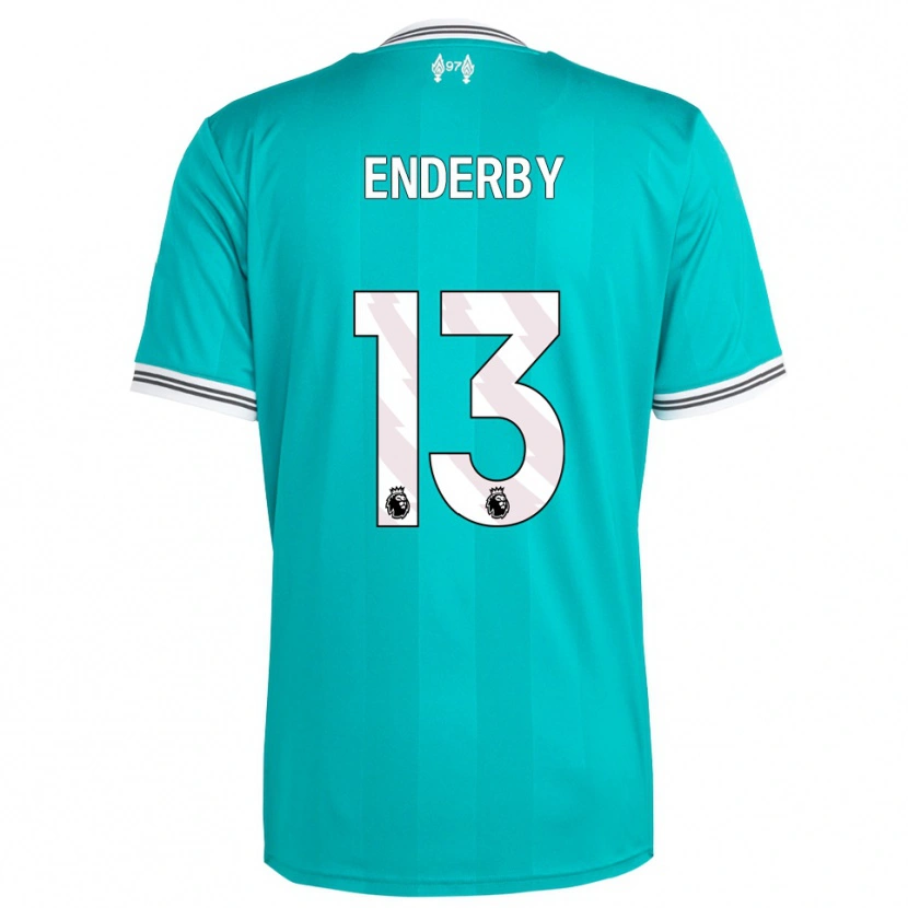 Danxen Pánské Mia Enderby #13 Zelená Bílá Třetí Hráčské Dresy 2025/26 Dres