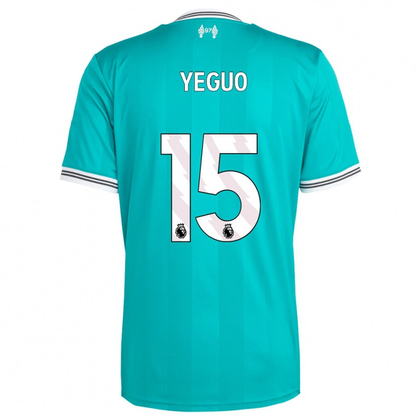 Danxen Pánské Aiden Yeguo #15 Zelená Bílá Třetí Hráčské Dresy 2025/26 Dres