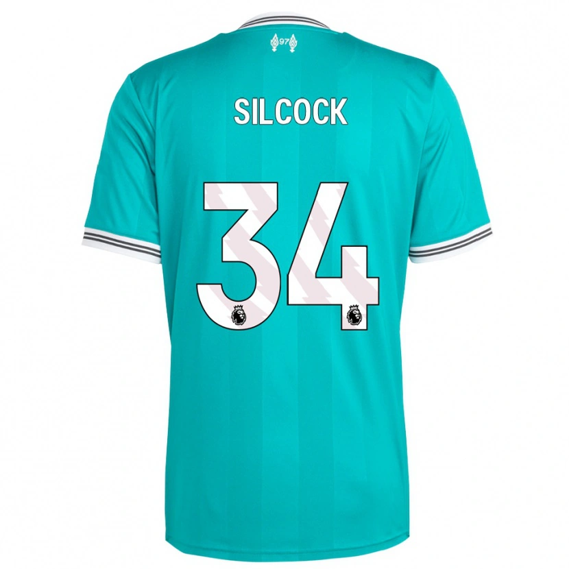 Danxen Pánské Hannah Silcock #34 Zelená Bílá Třetí Hráčské Dresy 2025/26 Dres