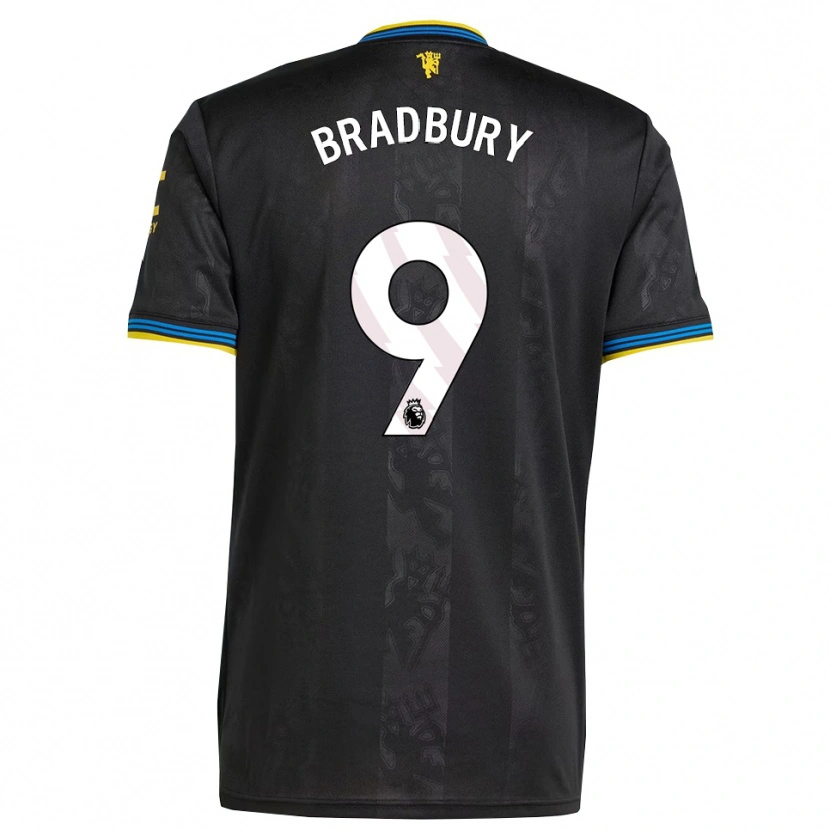 Danxen Pánské Louie Bradbury #9 Černá Žlutá Modrá Třetí Hráčské Dresy 2025/26 Dres