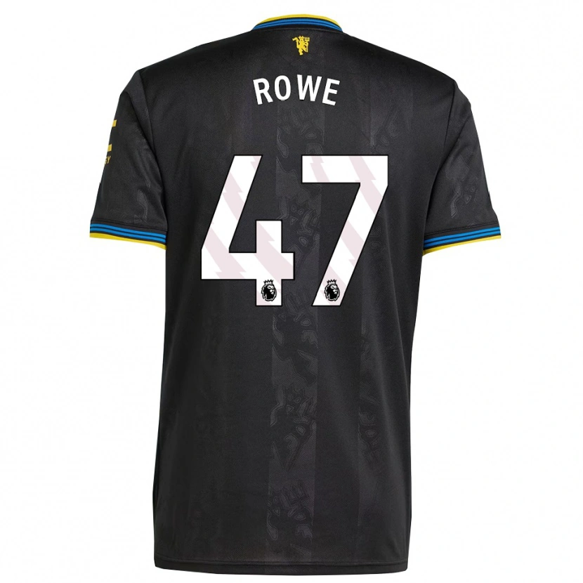 Danxen Pánské Tommy Rowe #47 Černá Žlutá Modrá Třetí Hráčské Dresy 2025/26 Dres