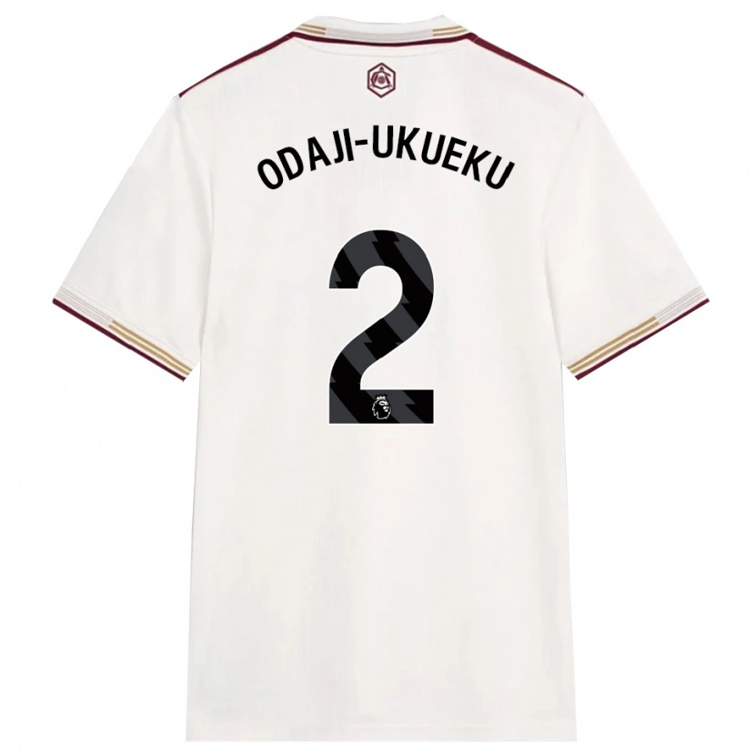 Danxen Pánské Theo Odaji-Ukueku #2 Smetanově Bílá Burgundská Třetí Hráčské Dresy 2025/26 Dres