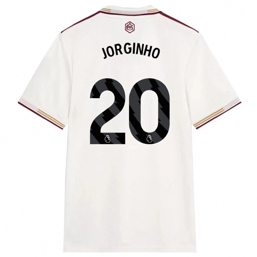 Danxen Pánské Jorginho #20 Smetanově Bílá Burgundská Třetí Hráčské Dresy 2025/26 Dres