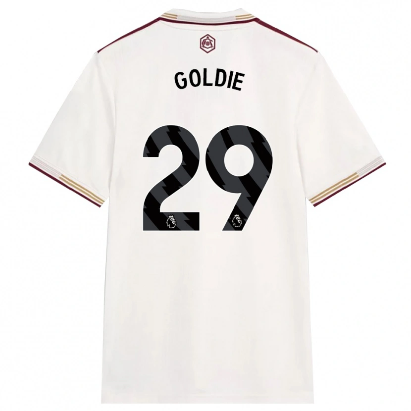 Danxen Pánské Teyah Goldie #29 Smetanově Bílá Burgundská Třetí Hráčské Dresy 2025/26 Dres