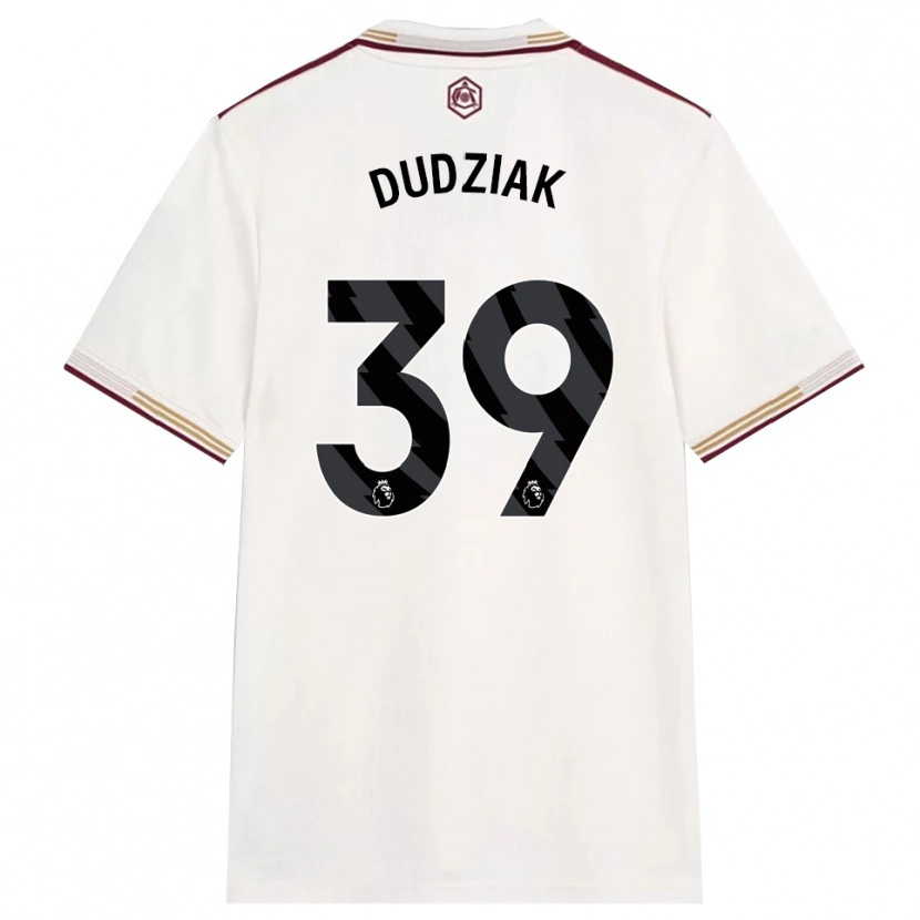 Danxen Pánské Harrison Dudziak #39 Smetanově Bílá Burgundská Třetí Hráčské Dresy 2025/26 Dres