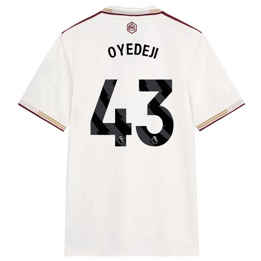 Danxen Pánské Nathan Butler Oyedeji #43 Smetanově Bílá Burgundská Třetí Hráčské Dresy 2025/26 Dres