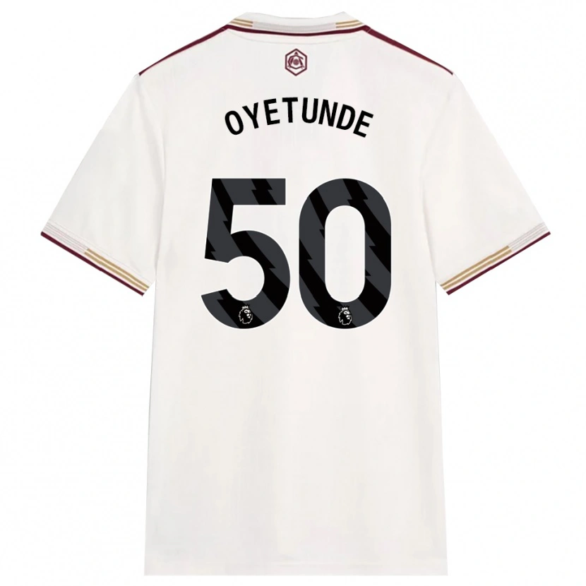 Danxen Pánské Daniel Oyetunde #50 Smetanově Bílá Burgundská Třetí Hráčské Dresy 2025/26 Dres