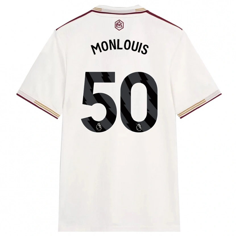 Danxen Pánské Zane Monlouis #50 Smetanově Bílá Burgundská Třetí Hráčské Dresy 2025/26 Dres