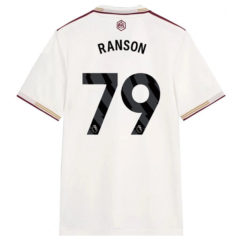 Danxen Pánské Khari Ranson #79 Smetanově Bílá Burgundská Třetí Hráčské Dresy 2025/26 Dres
