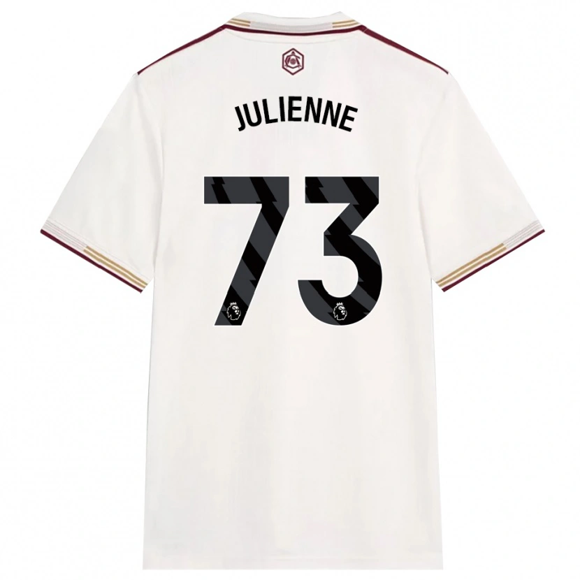 Danxen Pánské Theo Julienne #73 Smetanově Bílá Burgundská Třetí Hráčské Dresy 2025/26 Dres