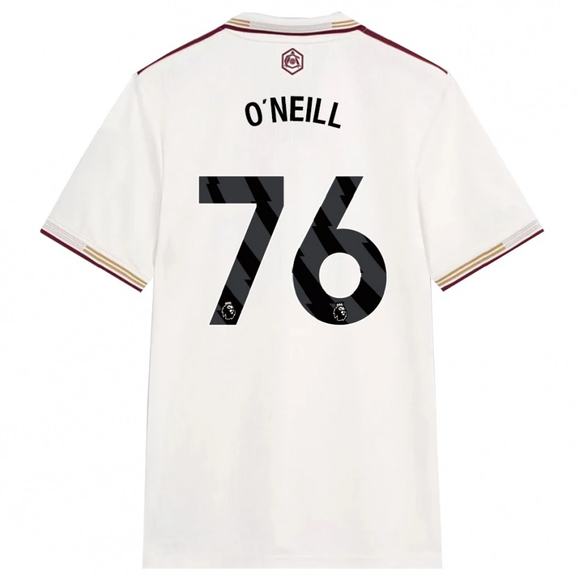 Danxen Pánské Ceadach O'neill #76 Smetanově Bílá Burgundská Třetí Hráčské Dresy 2025/26 Dres